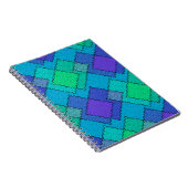 Carnet Taches texturées traits multicolores (Côté Droit)