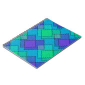 Carnet Taches texturées traits multicolores (Côté gauche)