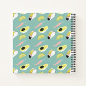 Carnet Taco à propos d'amour | Motif d'élément Taco (Dos)