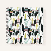 Carnet Taco à propos d'amour | Motif Llama & Donkey (Devant)