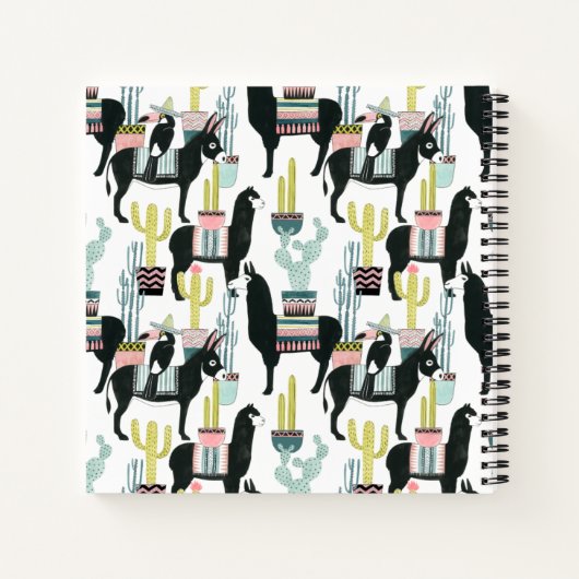 Carnet Taco à propos d'amour | Motif Llama & Donkey (Dos)