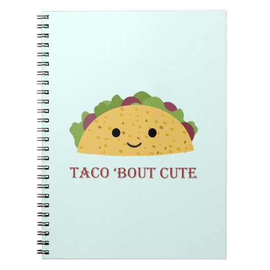 Carnet Taco Bout Cute Kawaii Taco (Devant)