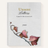 Carnet Tactile Linen-Look Textured 'Unsent Letters' (Devant)