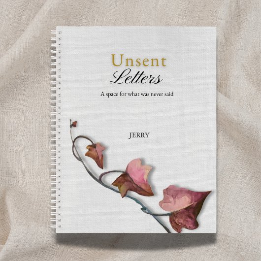 Carnet Tactile Linge Texturé 'Lettres Non Envoyées'