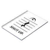 Carnet Tais-toi par la notation musicale (Côté gauche)