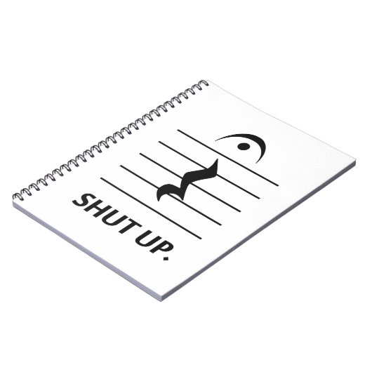 Carnet Tais-toi par la notation musicale (Côté gauche)