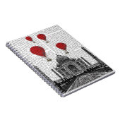 Carnet Taj Mahal et Red Hot Air Balloons (Côté Droit)