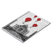Carnet Taj Mahal et Red Hot Air Balloons (Côté gauche)