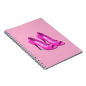 Carnet Talons Hauts Roses Style Pixel Art 64 Bits (Côté Droit)