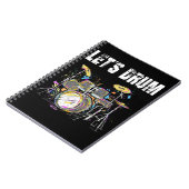 Carnet Tambour coloré avec baguettes (Côté gauche)