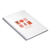 Carnet Tampon de printemps de teckel mignon (Côté Droit)