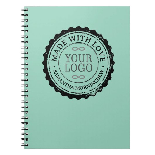 Carnet Tampon - VOTRE TEXTE & LOGO 3 (Devant)