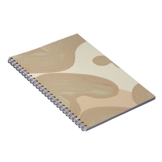 Carnet Tan Paint Lines Notebook – Minimalist Chic (Côté Droit)