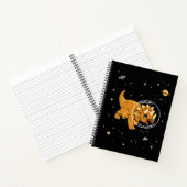 Carnet Tan Triceratops Dinos Dans L'Espace (Intérieur)