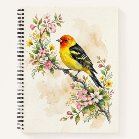 Carnet Tangara à tête rouge (Devant)