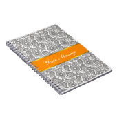 Carnet Tangerine Black Paisley (Côté Droit)
