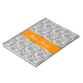 Carnet Tangerine Black Paisley (Côté gauche)