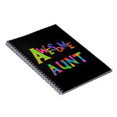 Carnet Tante impressionnante T-shirts et cadeaux (Côté Droit)