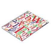 Carnet Tapez Fun Cool De A à Z Gras Design (Côté gauche)