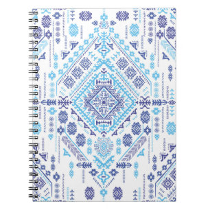 Carnet Tapis en cachemire indien, motif de mandala ethniq