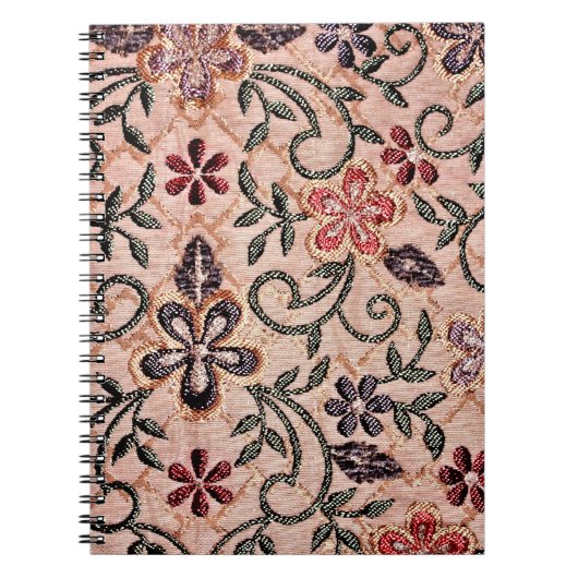 Carnet Tapis oriental à fleurs (Devant)