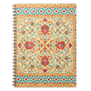 Carnet Tapis oriental, motif ornemental ornemental, stylé