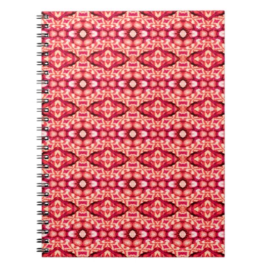 Carnet Tapis perse sans couture rouge. Texture ethnique a (Devant)