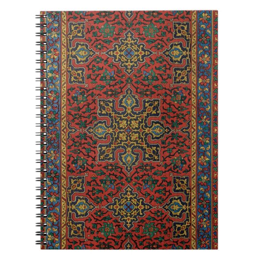 Carnet Tapis Perse Tapis Rouge Bleu classique (Devant)