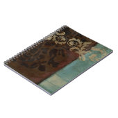 Carnet Tapisserie Abstraite Damask par Jennifer Goldberge (Côté gauche)