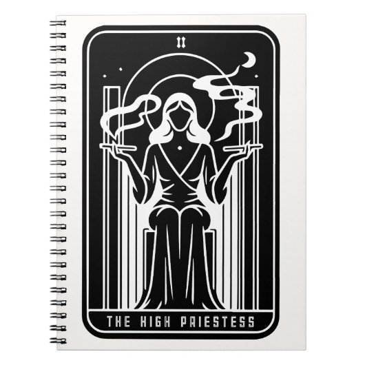 Carnet Tarot Haute Prêtesse Femme Mauvaise Mauvaise Mauva (Devant)