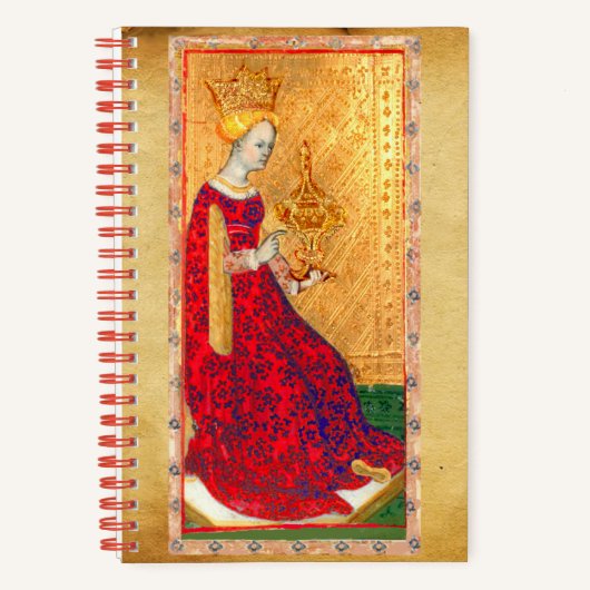 CARNET TAROTS ANCIENS, ROI ET REINE DES COUPES (Recto)