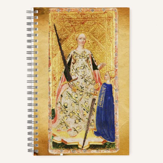 CARNET TAROTS ANCIENS, ROI ET REINE DES ÉPÈRES (Recto)