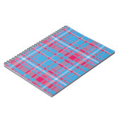 Carnet Tartan bleu et rouge (Côté gauche)