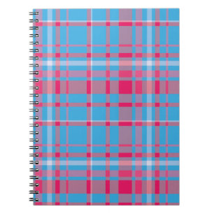 Carnet Tartan bleu et rouge