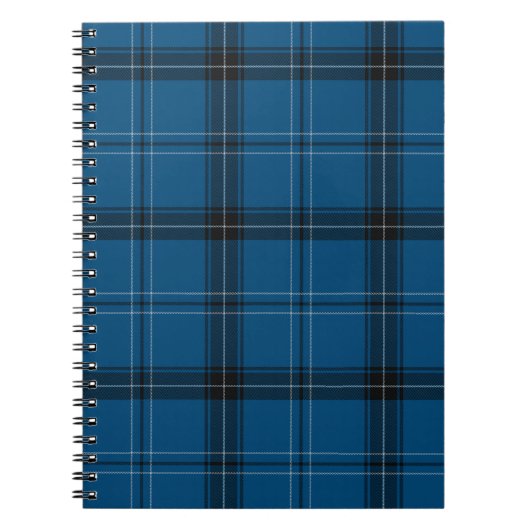 Carnet Tartan Bleu Ramsay Écossais (Devant)