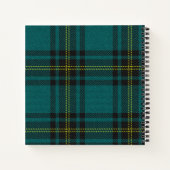 Carnet Tartan bleu-vert double face (Dos)