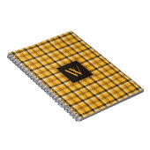 Carnet Tartan Brown Monogramme moderne (Côté Droit)