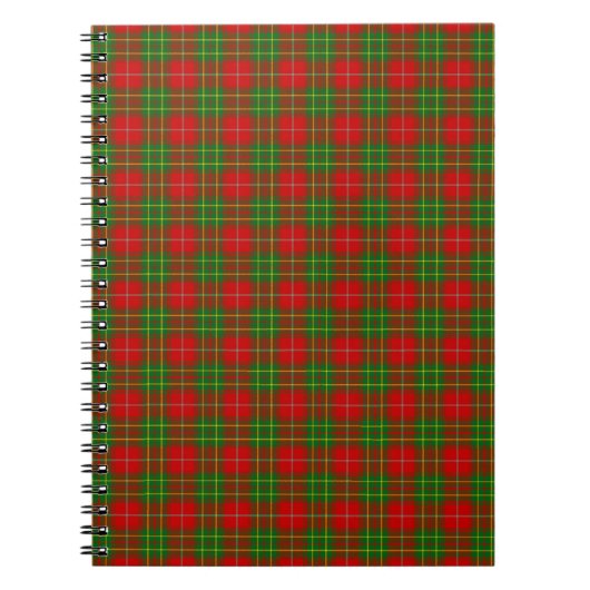 Carnet Tartan de Burnett de clan (Devant)