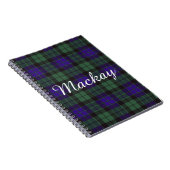 Carnet Tartan d'écossais de plaid de clan de Mackay (Côté Droit)