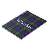 Carnet Tartan d'écossais de plaid de clan de Mackay (Côté gauche)