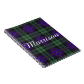 Carnet Tartan d'écossais de plaid de clan de Morrison (Côté Droit)