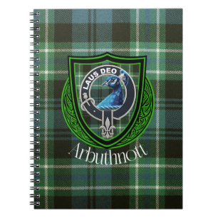 Carnet Tartan et blason du clan écossais Arbuthnott