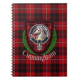 Carnet Tartan et blason du clan écossais Cunningham