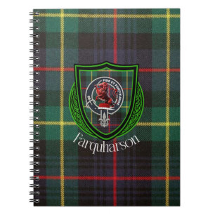 Carnet Tartan et blason du clan écossais Farquharson