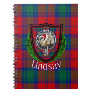 Carnet Tartan et blason du clan écossais Lindsay