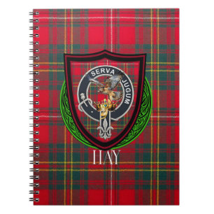 Carnet Tartan et blason du clan Hay écossais