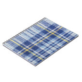Carnet Tartan jaune bleu : Plaid tendance (Côté gauche)