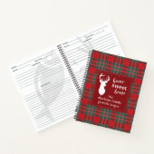 Carnet Tartan MacBean Plaid Recettes famille de vacances (Intérieur)