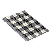 Carnet Tartan noir et blanc (Côté Droit)