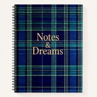 Carnet Tartan plaid notebook